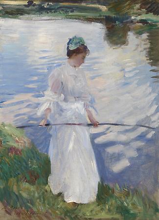 John Singer Sargent (1856-1925)
Violet Fishing, 1889
Oil on canvas
28 1/2 x 21 inches
Anonymous Image