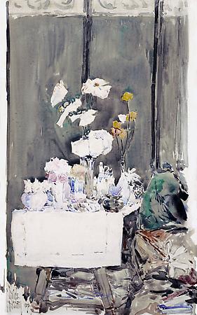 A Favorite Corner, 1892
Watercolor on paper
15 x 9 3/8 inches Image