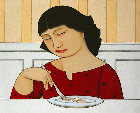 Loretta Eating Tofu, 2009
Oil on linen
6 x 7 1/2 inches
Not for Sale Image