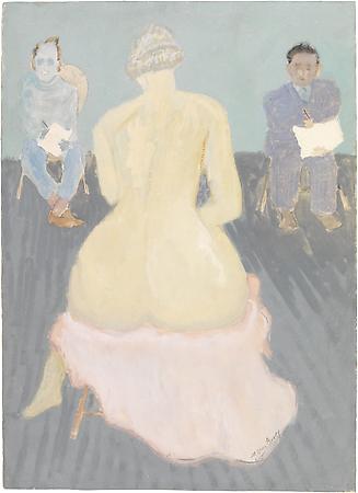 Milton Avery (1885-1965)
Seated Nude, c. 1942
Gouache on paper
31 x 22 1/2 inches Image