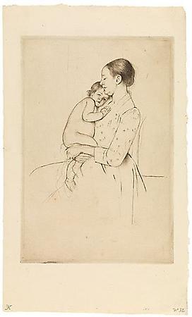 Quietude, c. 1891
Drypoint on paper
Plate: 10 1/4 x 6 7/8 inches [25.9 x 17.5 cm]
Sheet: 13 7/8 x 8 3/8 inches [35.2 x 21.1 cm]
Fifth (final) state
Annotated in lower-left margin: K Image