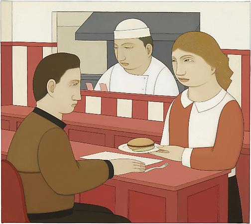 Hamburger at Rosie's, 2011
Oil on linen
16 x 18 inches Image