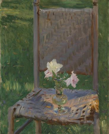 John Singer Sargent (1856-1925)
The Old Chair, c. 1886
Oil on canvas
27 x 22 1/8 inches
Private collection Image