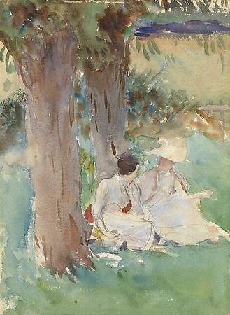 John Singer Sargent (1856-1925)
Under the Willows, c. 1888
Watercolor on paper
14 x 9 3/8 inches
Museum of Fine Arts, Houston, Texas. Bequest of Raymond J. and Margaret Horowitz (2007.1789) Image