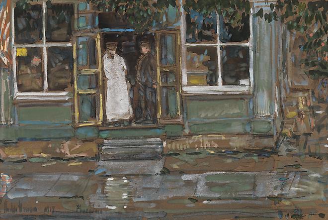 Childe Hassam (1859 -1935)
Grocery Store, Phoenicia, 1917
Watercolor on paper
6 3/8 x 9 3/4 inches
SOLD Image