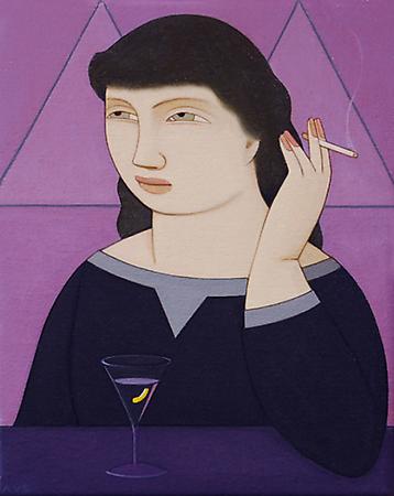 Woman Smoking: Eliza, 2009
Oil on linen
7 1/2 x 6 inches
$7,000 Image