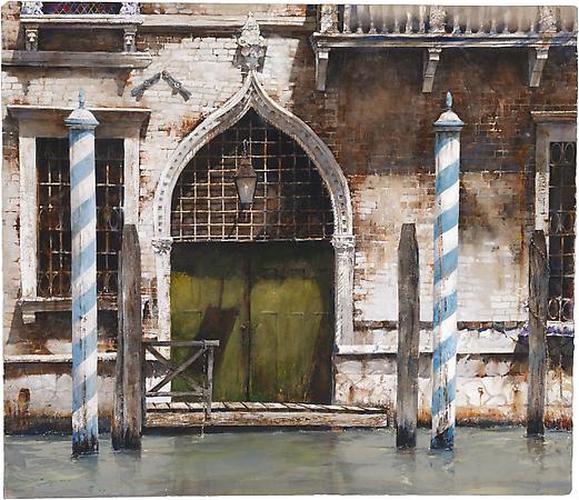 Iron and Brick, 2009
Drybrush watercolor on paper
19 x 21 3/4 inches Image