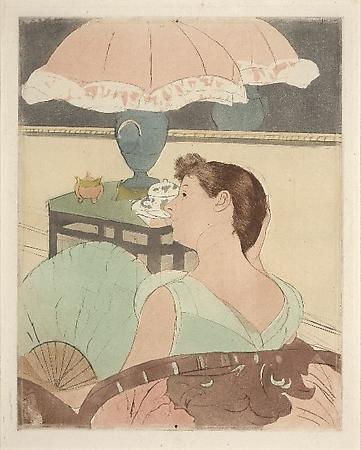 Mary Cassatt (1844-1926)
The Lamp (La Lampe), 1890-91
Drypoint, soft-ground and aquatint on paper
12 3/4 x 10 inches Image