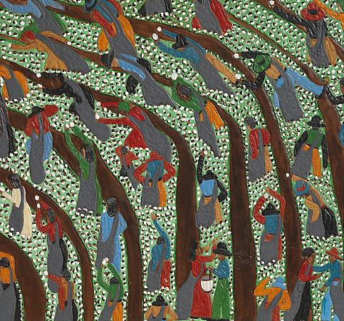 Cotton Rows, 2009
Dye on carved and tooled leather
23 x 24 3/4 inches
SOLD Image