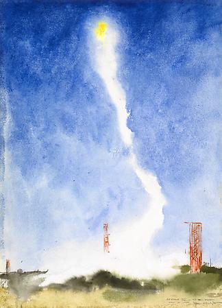 Apollo XI - To the Moon, July 16, 1969, 1969 - 2009
Watercolor on paper
27 1/2 x 20 inches
© Jamie Wyeth Image