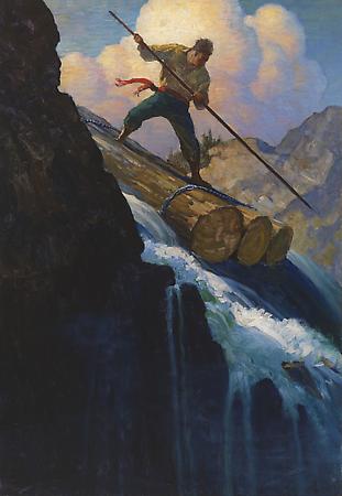 Octave Plunged, 1920
Oil on canvas
36 x 25 inches Image
