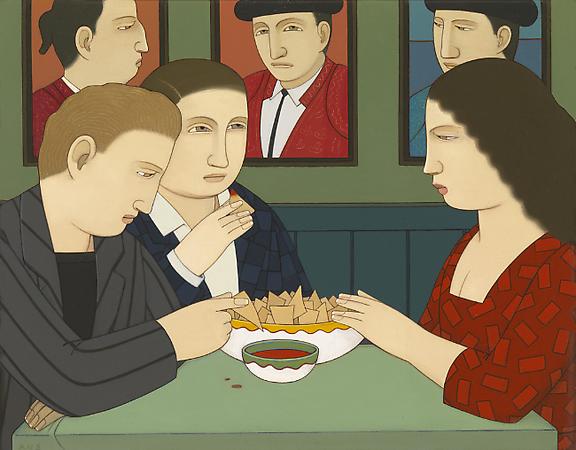 Chips and Salsa, 2008
Oil on linen
11 x 14 inches
Signed at lower left: AVS
$15,000 Image