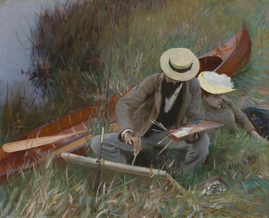 John Singer Sargent (1856-1925)
Paul Helleu Sketching with His Wife, 1889
Oil on canvas
26 1/8 x 32 1/8 inches
Brooklyn Museum, New York, Museum Collection Fund (20.640) Image