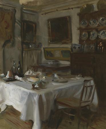John Singer Sargent (1856-1925)
My Dining Room, c. 1883-89
Oil on canvas
29 x 23 3/4 inches
Smith College Museum of Art, Northampton, Massachusetts.
Purchased with the gift of Mrs. Henry Tomlinson Curtiss (Mina Kirstein, '18) in memory of William Alan Neilson Image