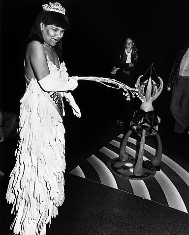 Untitled (Mlle Bourgeoise Noire Beats Herself with the Whip-That-Made-Plantations-Move) (1980-83/2009)
Silver gelatin print; 50h x 40w in (127h x 101.6w cm)
Edition of 8 with 1 AP