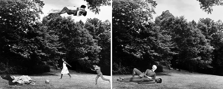 Body/Ground (The Clearing: or Cortez and La Malinche. Thomas Jefferson and Sally Hemings, N. and Me) (1991/2012)
Silver gelatin print (photomontage); diptych; 40h x 50w in (101.6h x 127w cm) (each)
Edition of 8 with 1 AP