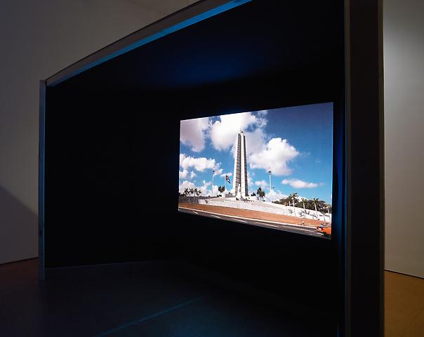 Coco Fusco
The Empty Plaza / La Plaza Vacia (2012); Single-channel video with surround-sound; 00:11:52
Installation view, Alexander Gray Associates (2012)