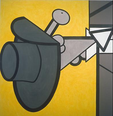 Dead, Yellow (One)
2007
85 x 80 inches
Mixed media on canvas