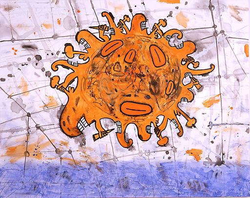 Sunny
1999-2000
48 x 58 inches
Mixed media on linen