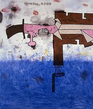 Killer Over Water
 2000-01
96 x 84 inches
Mixed media on linen