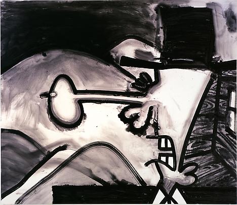 Meso-Kingdom Three (Empty Hills)
2001
63 x 73 inches
Mixed media on linen