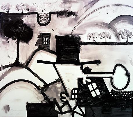 Meso-Kingdom Eight (Arcs)
2001
76 x 86 inches
Mixed media on linen