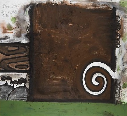 Distant Hills (Dead Tree)
2008
60 x 66 inches
Mixed media on linen