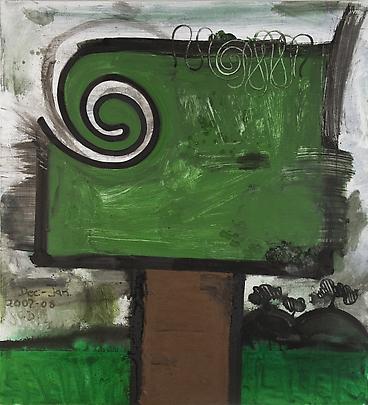 Distant Hills (One)
2007-08
66 x 60 inches
Mixed media on linen