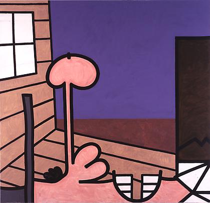 Edge of His World (One)
2002-03
81 x 84 inches
Mixed media on linen