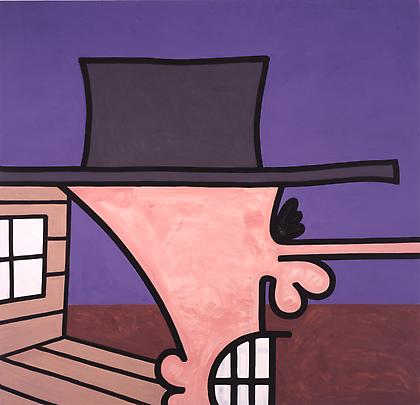 Edge of His World (Two)
2002-03
82 x 85 inches
Mixed media on linen