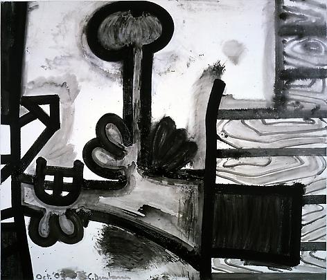 Meso-Kingdom Fourteen (Dark Corner)
2003
63 1/4 x 73 1/4 
Acrylic on canvas