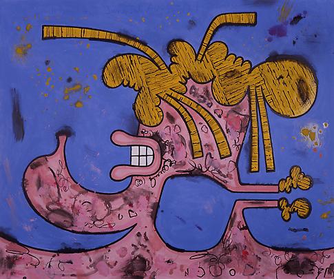 Female Portrait (Five)
2000
57 x 69 inches 
Mixed media on linen