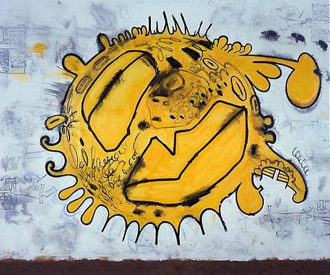 Solar Eruption
2000-01
84 x 100 x 1 inches
Mixed media on linen