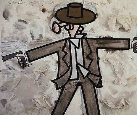 Dead Space (Garbage)
2005
72 1/8 x 84 1/8 inches 
Acrylic and polystyrene on canvas