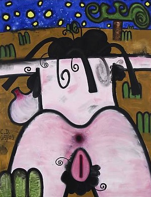 (Hers) Night and Day #2
2009
66 x 51 inches
Acrylic on canvas