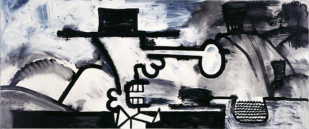 Meso-Kingdom Twelve (Panorama)
2002
42 x 100 inches
Mixed media on linen
