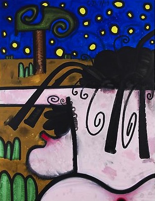 (Hers) Night and Day #6
2009
66 x 51 inches
Acrylic on canvas