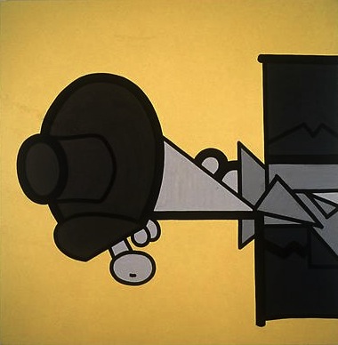 Yellow (Three)
2006
56 x 55 inches
Mixed media on canvas