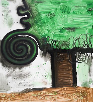 Garden (Four)
2008
79 3/4 x 69 3/4 inches 
Mixed media on linen