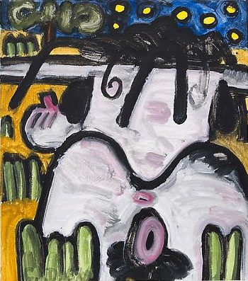 Untitled
2009
16 x 14 1/4 inches (40.6 x 36.2 cm)
Mixed media on linen