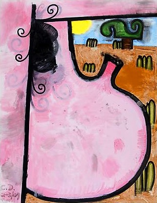Hers/Dirt (Two)
2009
66 x 51 inches
Mixed media on canvas