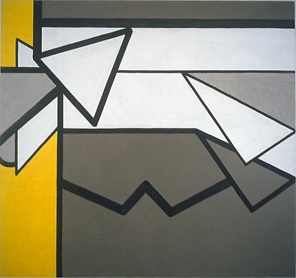 Dead, Yellow (Five) 
2007
80 x 85 inches
Mixed media on canvas