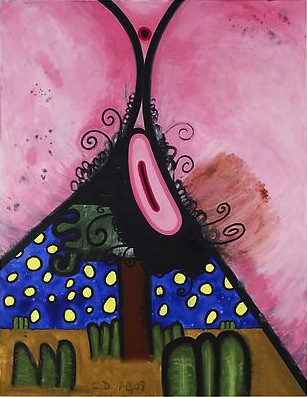 (Hers) Night and Day #3
2009
66 x 51 inches
Acrylic on canvas