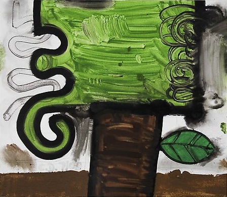 Leaf (Two)
2008
37 1/8 x 43 1/8 inches
Mixed media on canvas