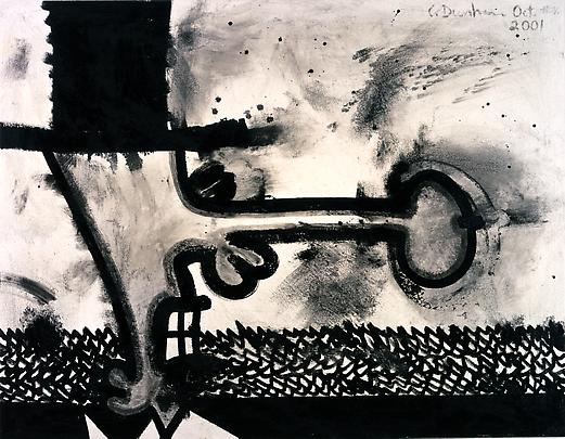 Meso-Kingdom Five (Orgone Sea)
2001
57 x 73 inches
Mixed media on linen