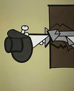 Afterlife B
2006
80 x 65 inches
Mixed media on canvas