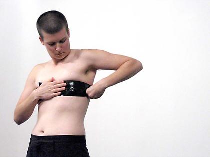 MARY COBLE
<i>Binding Ritual, Daily Routine 1</i> (performance documentation, Artist's Space NYC)
2006, cibachrome, 5 x 7 inches, edition: 5