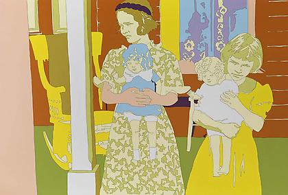 LISA RUYTER
Ben Shahn "Daughters of Mr. Thaxton, near Mechanicsburg, Ohio"
2011, acrylic on canvas, 59 x 87 inches