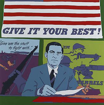 LISA RUYTER
"Mr. William E. Warne"
2011, acrylic on canvas, 39 x 39 inches