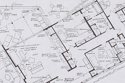 MARK BENNETT
Home of Jack Horner (Boogie Nights) (detail)
2007, India ink and graphite on vellum, 30 x 42 inches